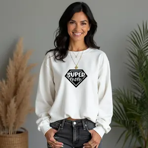 Cute Women’s "Supermom" Graphic Sweatshirt, Cozy And Funny Pick For Moms, Unique Mother’s Day Gift