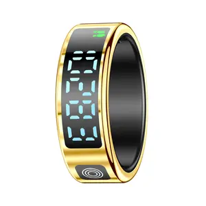 Lifebee Multifunctional Smart Ring withScreen Display, Wearable Waterproof SportsBracelet, Fitness Tracker, Supports MultipleModes & Pedometer, Unisex Design