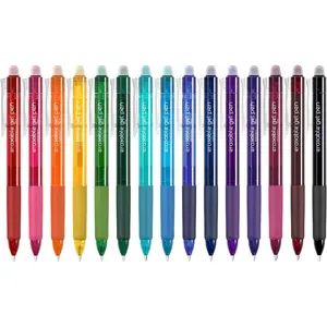 15 Colors Retractable Erasable Gel Pens Clicker, Fine Point(0.7), Make Mistakes Disappear, Premium Comfort Grip for Drawing Writing Planner and School Supplies