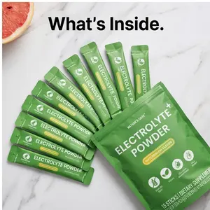 Watermelon-Flavored Electrolyte Powder Supplement (15-Stick Pack) - Healthcare Drink Mix for Sports Enthusiasts, Quick Fluid & Trace Element Replenishment