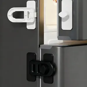 Safety Oven Door Lock for Kitchen Cabinets and Microwaves, Easy Rotate Design with Secure Latch, No-Drill Installation for Child Safety