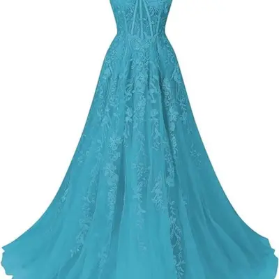 slim fit dress slacks Plus Size Long Flowy Prom Dress With Lace Bustier And Corset Back