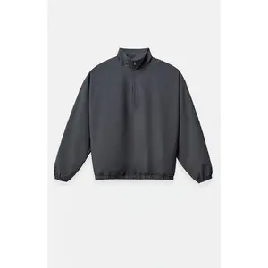 Fear of God ESSENTIALS Men's Women's Iron Gray Classic Half Zip Sweatshirt