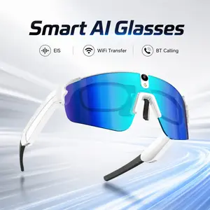 2026 Smart Cycling Goggles, 8mp HD Camera, Bluetooth-compatible Call, Wi-Fi Transfer, Six-Axis Stabilization, Open Audio, Ip66 Waterproof, 290mah Battery
