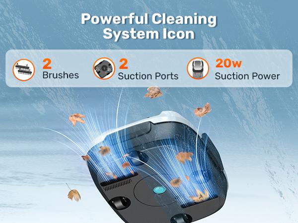 Cordless Robotic Pool Cleaner, Lasts 90 Min, Automatic Vacuum for Above-Ground Pools up to 860 Sq.ft, Portable, Self-Parking #smartliving