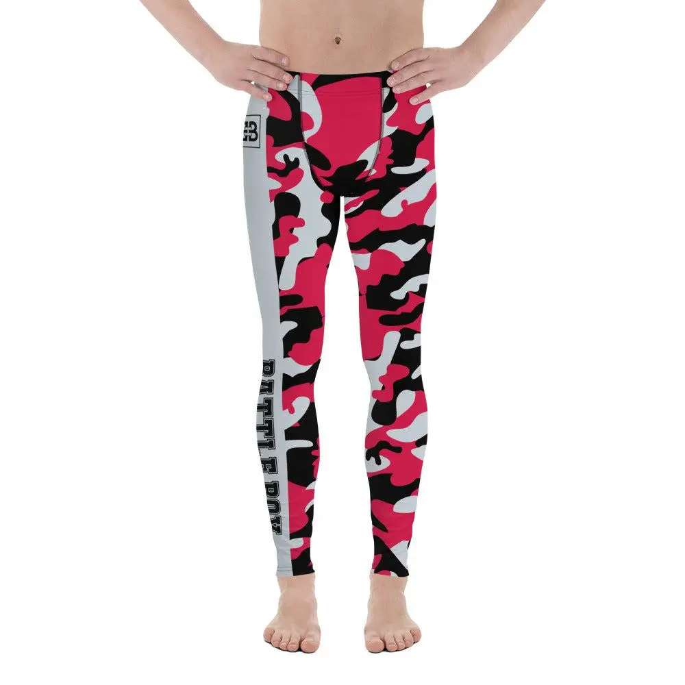 Battle Box Camo Black Red Rockets Men's Leggings