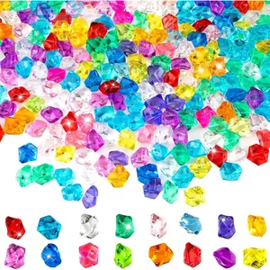 Acrylic Fake Gems - Crushed Ice Rocks Vase Fillers, Table Scatter, Sensory Bin Filler for Wedding Party Decor, Crafts, Photo Props