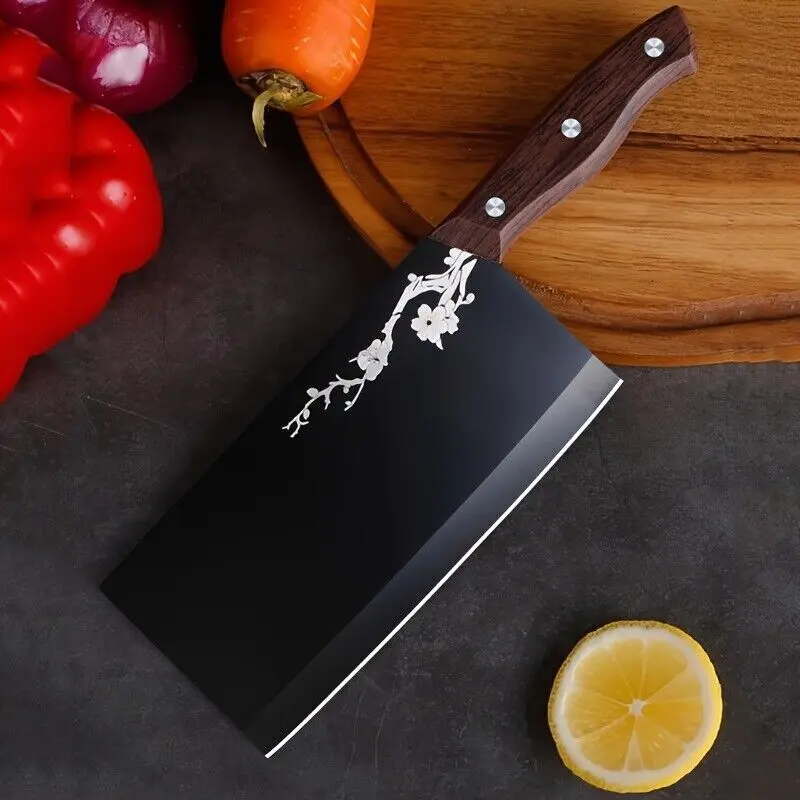 7" Heavy Duty Meat Cleaver Knife with Razor Sharp Stainless Steel Blade US