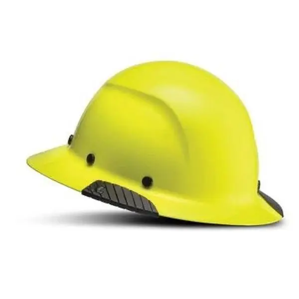 DAX HDF-18HV Full Brim Hard Hat Hi-Viz Safety Helmet with Visor and Ventilation