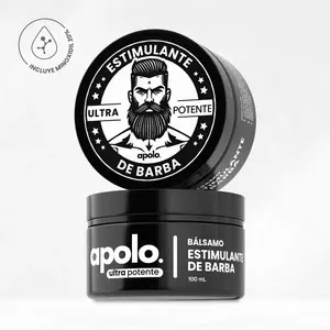 NEW-Ultra Potente Beard Stimulating Balm with Minoxidil 20% for Enhanced Growth, 100 mL - Nourish, Stimulate and Promote Healthy Beard Development