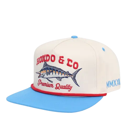 Vintage Marlin Rope Hat | 90's Tackle Shop | Retro Snapback | Marlin | Hondo