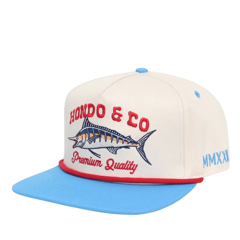 Vintage Marlin Rope Hat | 90's Tackle Shop | Retro Snapback | Marlin | Hondo