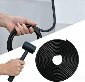 32.8Ft(10M)/16.4Ft(5M) Car Door Edge Guards, Automotive Rubber Seal Door Edge Trim, U-Shape Design with Built-in Metal Sheet, No Glue Required, Easy to Cut, Universal Car Door Edge Protector, Comes with Rubber Mallet