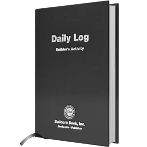 Builder's Book Inc. Daily Log Builder's Activity Hardcover Log for Construction Professionals