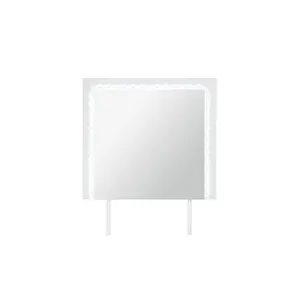 Naomi Silver Marble Mirror With Led