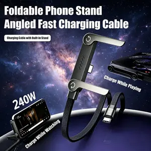 Pd240w Super Fast Charging Data Cable, Type-C to Type-C, Compatible with Apple, Huawei, Samsung, Xiaomi, Laptop, Gaming Stand Adapter
