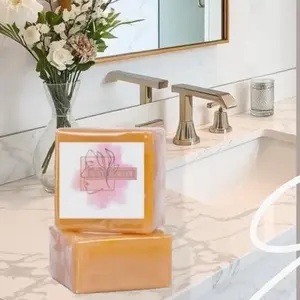 All Natural Turmeric Soap with Honey, Ginger, and Beetroot for Acne and Dark Spot Reduction - Facial and Body Cleansing Daily Exfoliate Moisturize Body Wash Restore Body Care Comfort Sensitive