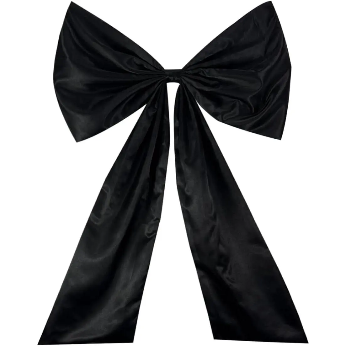 Giant Large Satin Ribbon Bow,25x40inch,Big Giant Bow for Coquette Room Decor,Wedding Birthday Party Backdrop Wall Christmas Tree Decoration (Black)
