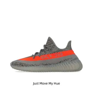 Daily lightweight knit low-top trainer sneakers use seamless speckled stretch breathable woven knit mesh upper, uniform muted grey speckled knit base with striking orange woven band & durable translucent gum rubber outsole