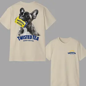 Twisted Tea T-shirt, Custom Dogs Beer Tees, Cool Dog with Twisted Tea T-shirt, Perfect Beer And Dog T-shirt For Women, For Men