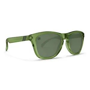Blenders Eyewear L Series Pine Polarized Sunglasses with Gloss Crystal Green Frame & Polarized Green Lenses for Medium to Large Face Sizes Unisex Wrap Around Sunglasses