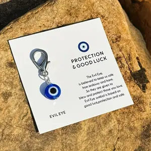 Evil Eye Design Keychain, Keychain Accessories, 1 Count Lucky Keychain Pendant, Gift Packaging Supplies for Backpack, Handbag, Wallet, Keychain for Purse