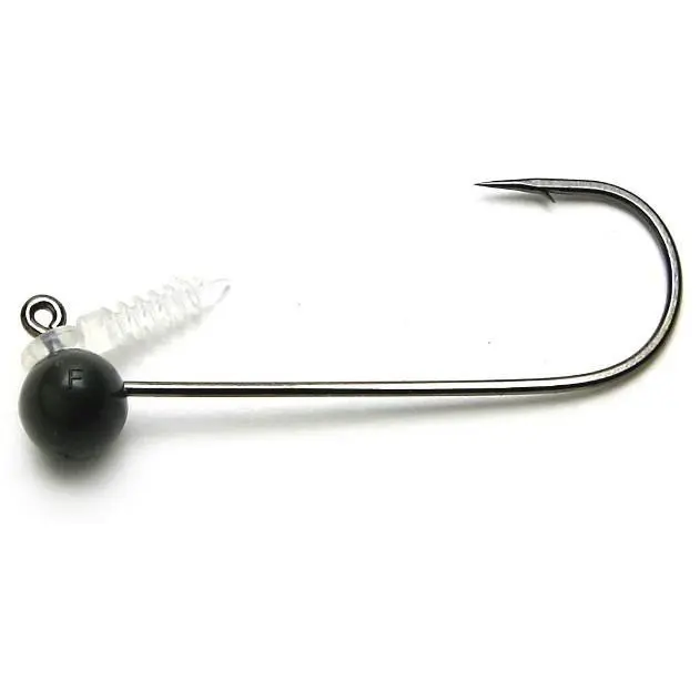 Tungsten Football Shaky Jig Heads with Secure Lock Keeper, Weedless Lures for Bottom Fishing with Premium 3/0 Daiichi Hooks, Keitech