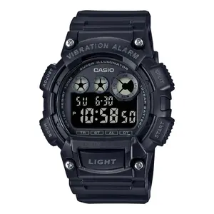 Casio Men's Shock-Resistant Digital Sport Watch with Black Dial - W-735H-1BV