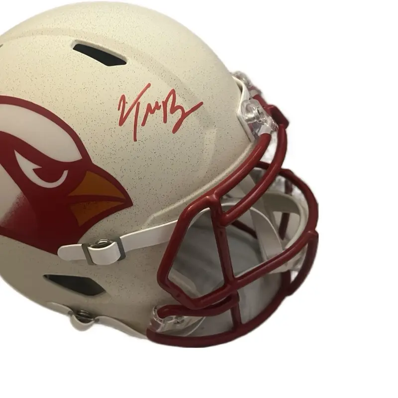 Trey McBride Signed Cardinals Alternate White Full-Size Helmet | Beckett Witnessed COA