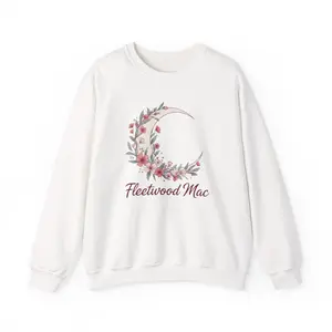 Floral Crescent Moon Fleetwood Mac sweatshirt | band lyric aesthetic