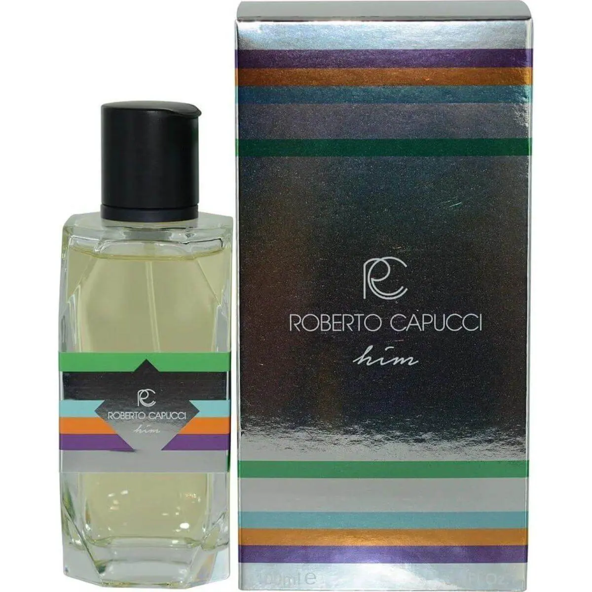 Roberto Capucci Him Men's Intense EDP Premium Fragrance - 3.4oz Peony Blend, Masculine, Mesmerizing, Addictive Scent, Roses Infusion, New in Box Packaged Fragrance, Roses Men's Fragrance, Intense Men's Fragrance