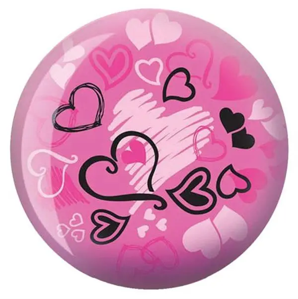 Brunswick Hearts Glow Pink Viz-a-Ball Bowling Ball