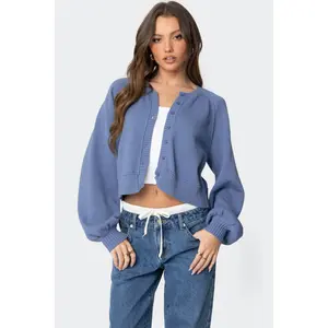 Sammi Puff Sleeve Knit Cardigan Sammi Puff Sleeve Knit Cardigan