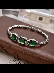 New Fashion Versatile Peace Pattern Adjustable Link Bracelet, Retro Accessory Gift for Boyfriend, Stylish National Style Jewelry
