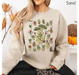 Zelda Korok Sweatshirt, Breath of The Wild Hylia Gift Tee, Cute Korok Zelda Plant Sweater, Plant Lover T-shirt, Floral Tshirt, Gamer Hoodie