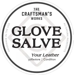 The Craftsman's Works Glove Salve - All Natural Leather Conditioner & Protectant for Baseball Gloves & Other Leather Products - Long Lasting Protection & Waterproofing - Handmade in USA