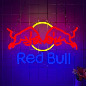Bull Neon Light Adjustable LED Wall Decor, USB Powered, Ideal for Commercial Spaces, Bars, Stores, Bedrooms, Christmas, Birthday Gifts