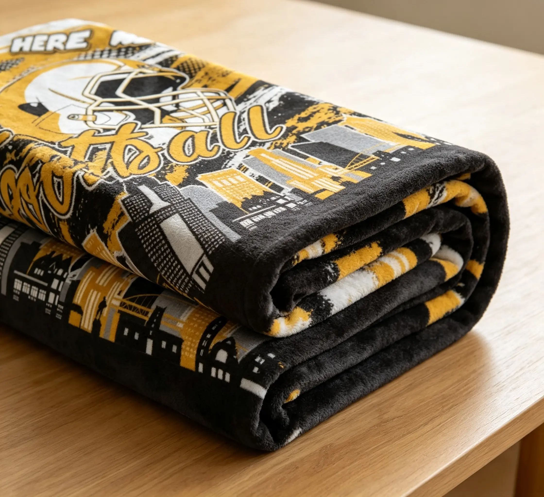 Football Gifts for Men Women, Football Throw Blanket 60" x 50" Sports Fans Merch Gear, Team Color Blanket for Couch Bed