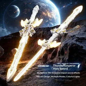 Leidi Laser Sword 2-in-1 Dual-Blade Sword for Boys, Double-Edged Sword with Light-Up Function, Great Gift