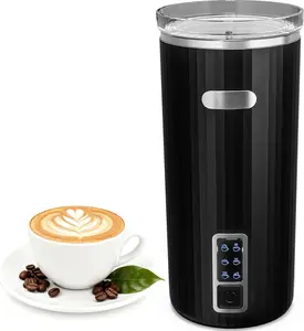 Milk Frother, 6-in-1 Electric Milk Steamer, 8.5oz/250ml Automatic Warm and Cold Foam Maker and Milk Warmer for Latte, Cappuccinos, Macchiato, From the Makers of Instant 400W, Coffee