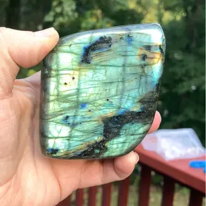 1pc Stunning High Quality Rainbow Flash Labradorite Crystal Freeform,  Labradorite Standing Sculpture, Loose Gemstones, Perfect Home Decoration Art Piece, Unique Holiday Gifts, The Ideal Choice for Crystal Enthusiasts, Crystal Embellishments