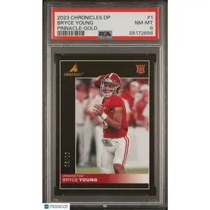 Bryce Young PSA 2023 Panini Chronicles Draft Picks Pinnacle Pinnacle Gold #1 8