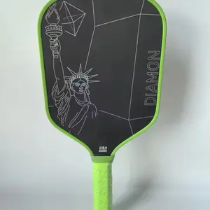 Six Zero Double Black Diamond Pickleball Paddle 16mm Thermoformed Raw Carbon Fiber, USA, USA