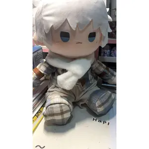 40cm Anime Link & Click Lucas Nude Doll Cotton Plush Toy Stuffed Soft Plushie Changeable Clothes Xmas Gift for Fans