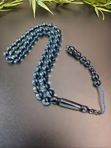 1pc Muslim Prayer Beads Set, High-Transparency Resin Material, Handcrafted Multiple Colors Available, Perfect Religious Gift For Muslim