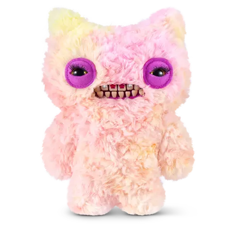 ZURU 9-Inch Fuggler Baddies Fuggs (Munch Munch) - Freaky, Leopard Print, Neon Print, Stuffed Soft Furry Collectible Plushie, Durable Fluffy Toy, Fugglers