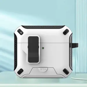 Wireless Magnetic Charging Earphone Case with Stand and Shockproof Design, Compatible with AirPods 1/2 Pro 3 4 Pro2 for Ultimate Protection, Earphone Protective Cover