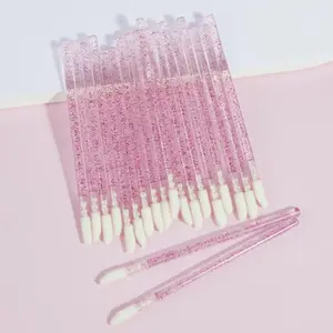 50pcs Disposable Lip Brush Applicators – Portable Lipstick Brushes, Hygienic Makeup Tools for Women, Travel, Beauty Salon, Professional & Personal Use