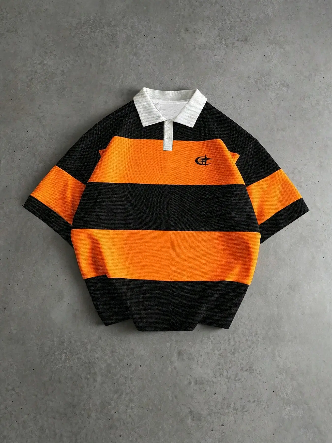 Men's Striped Mesh Shirt, Casual Loose-Fit Baggy Short Sleeve, Perfect for Daily Wear, Campus Style, Retro Sports Look