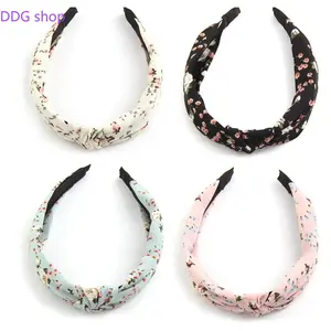 Korean-Style Fabric Floral Knotted Headband - High-Crown Sports Headband - Gentle, Sweet, Versatile Wide-Brim Hair Accessory, Headbands